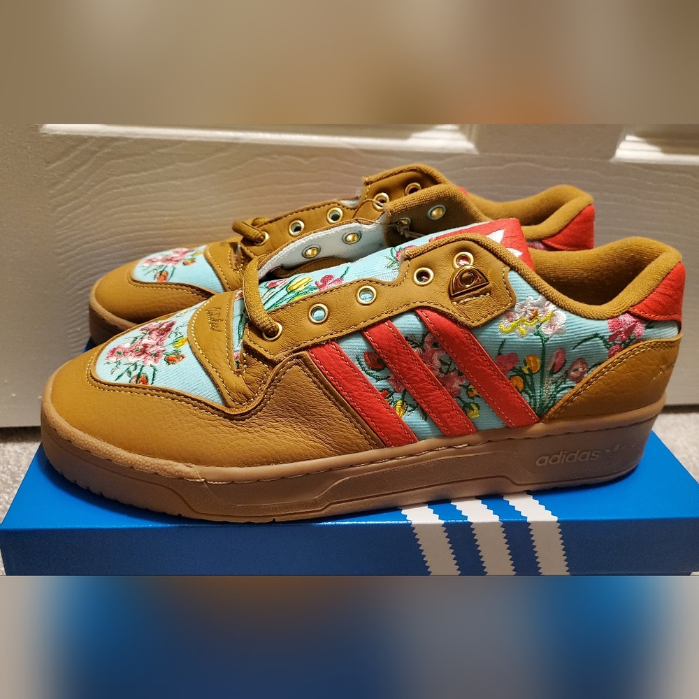 adidas Rivalry Low x Unheardof Mom’s Ugly Couch - Blue Red Brown Mens shoes